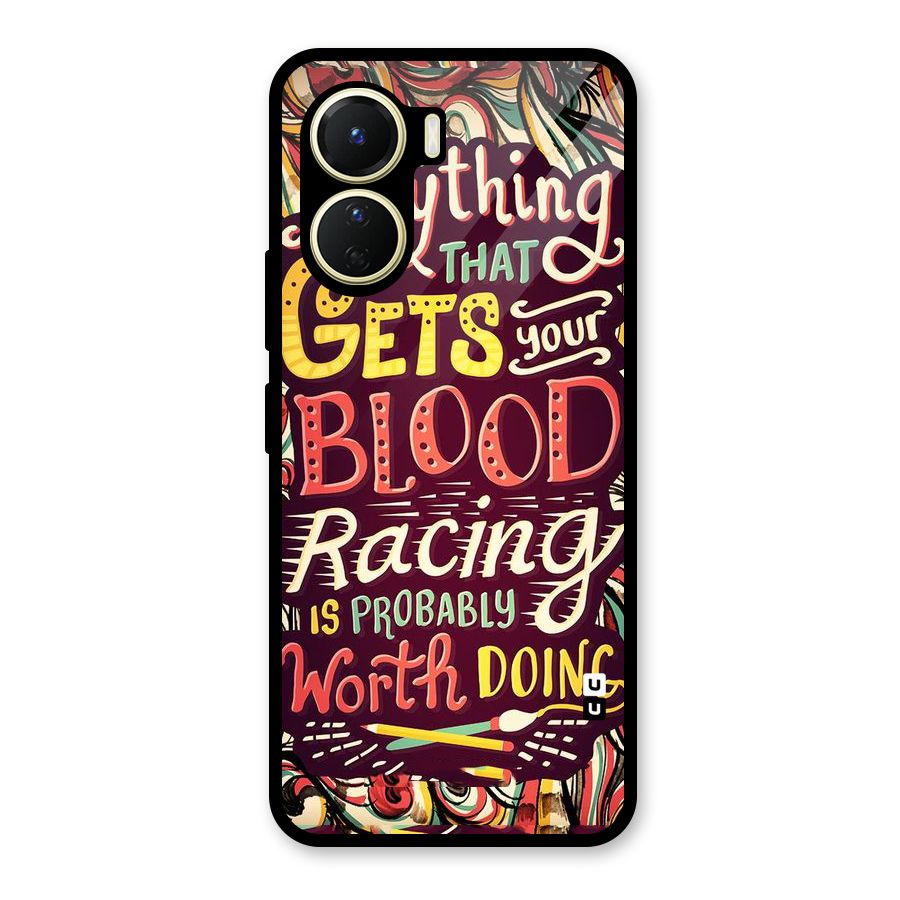 Blood Racing Glass Back Case for Vivo Y56