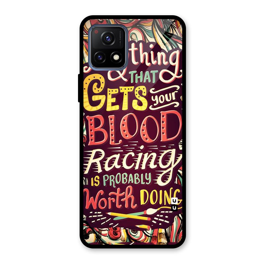 Blood Racing Glass Back Case for Vivo Y72 5G