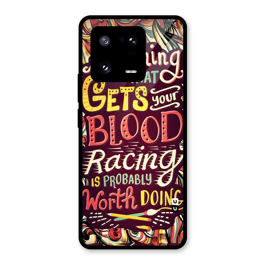 Blood Racing Glass Back Case for Xiaomi 13 Pro