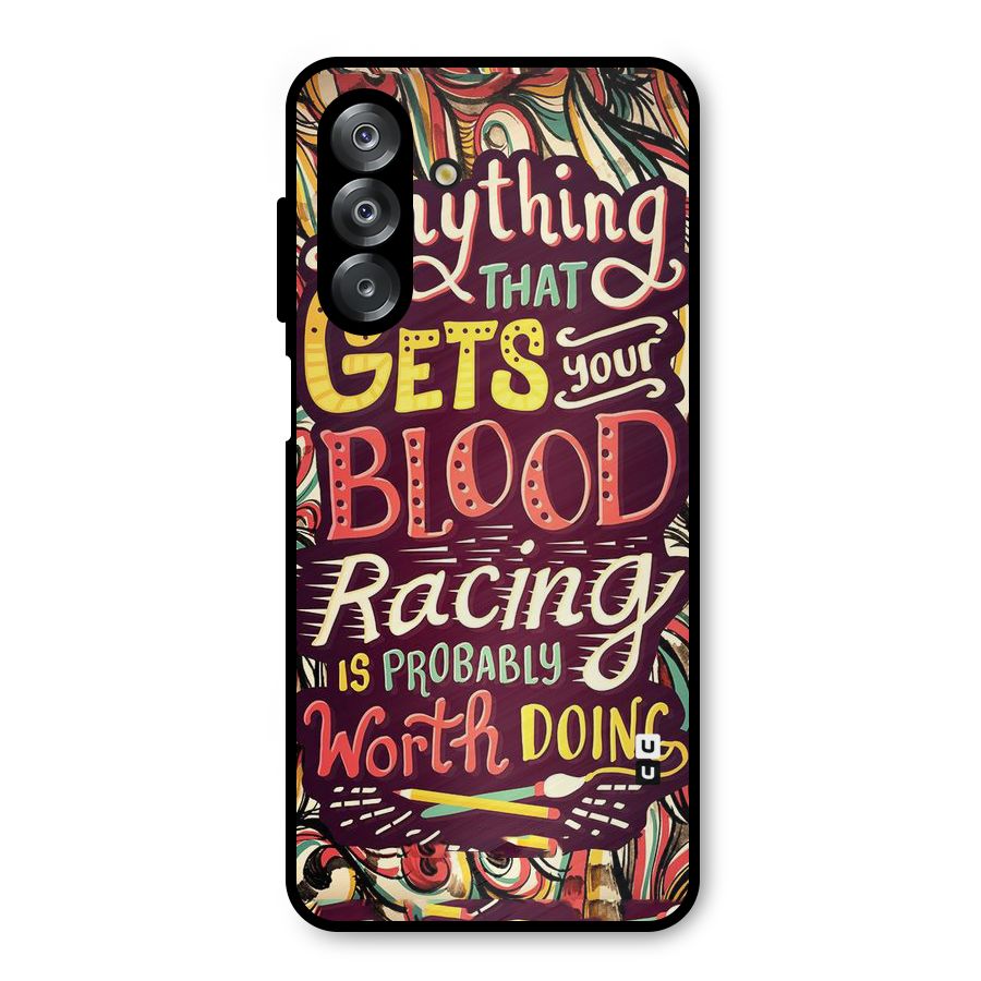 Blood Racing Metal Back Case for Galaxy A26