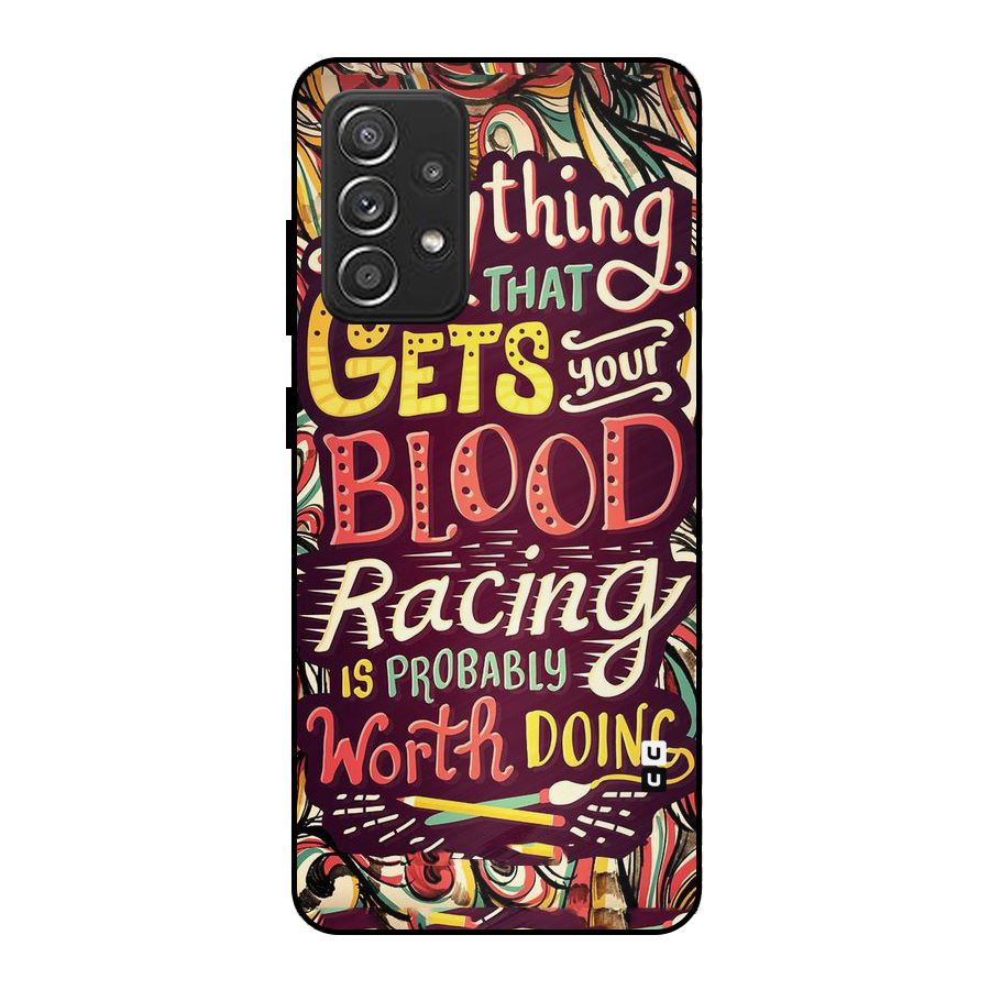 Blood Racing Metal Back Case for Galaxy A52