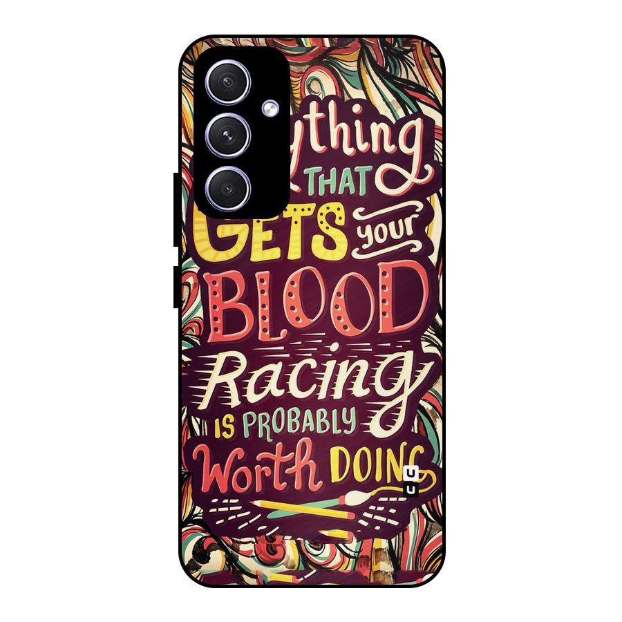 Blood Racing Metal Back Case for Galaxy A54
