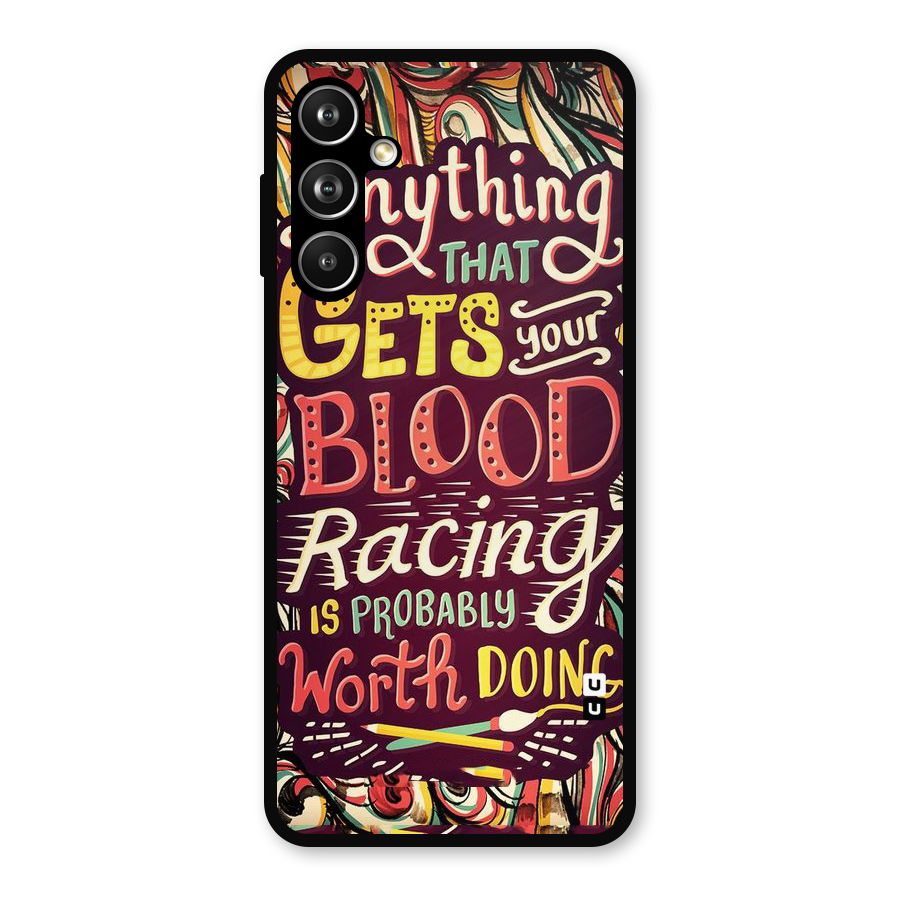 Blood Racing Metal Back Case for Galaxy F54