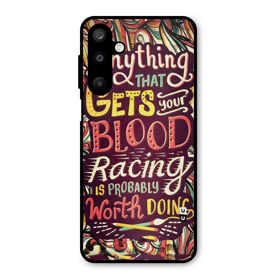 Blood Racing Metal Back Case for Galaxy M16