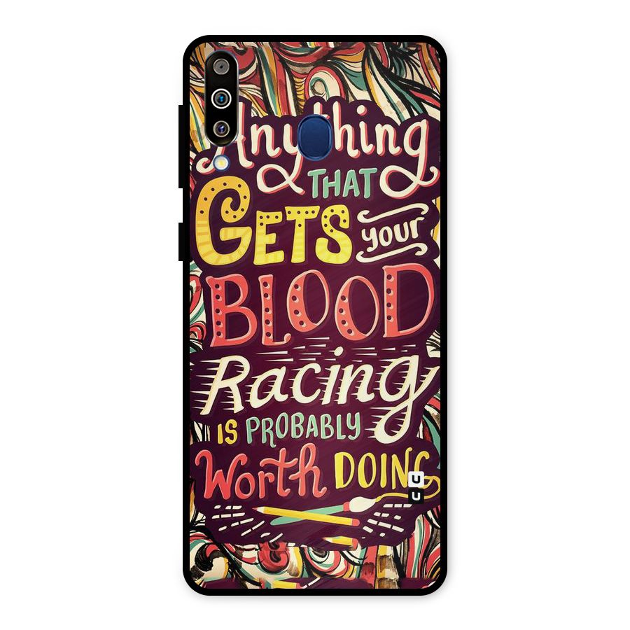 Blood Racing Metal Back Case for Galaxy M30