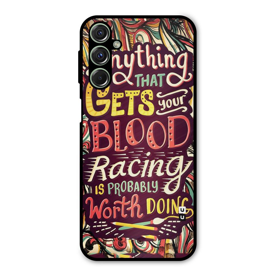 Blood Racing Metal Back Case for Galaxy M34