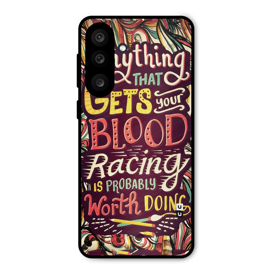 Blood Racing Metal Back Case for Galaxy M56