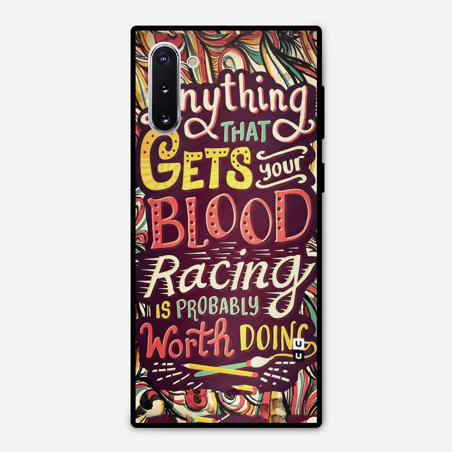 Blood Racing Metal Back Case for Galaxy Note 10