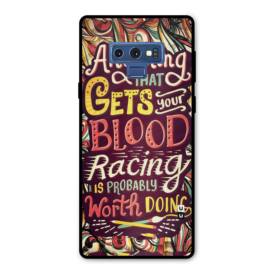 Blood Racing Metal Back Case for Galaxy Note 9