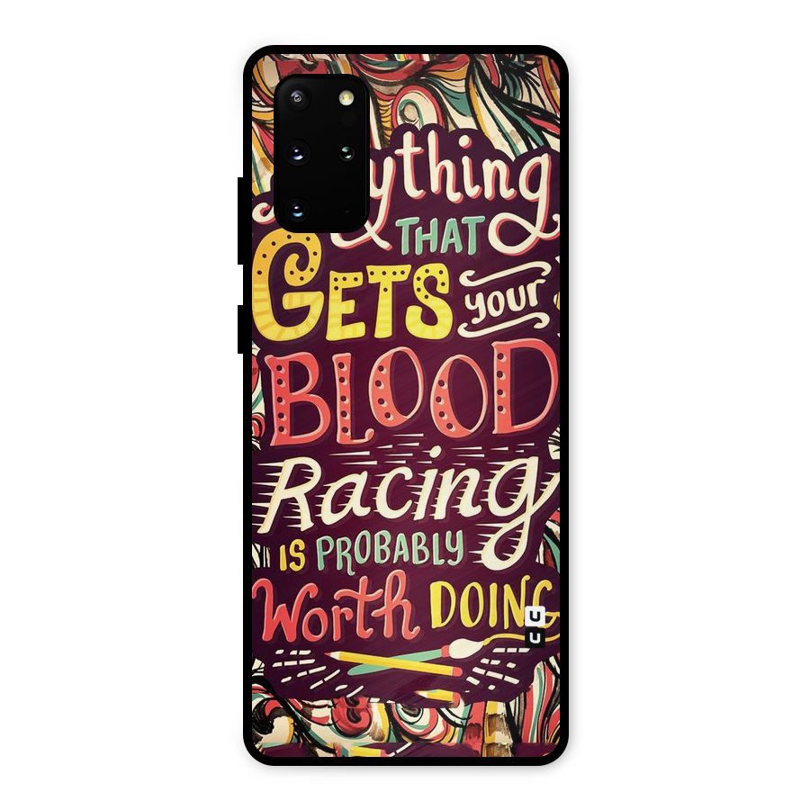 Blood Racing Metal Back Case for Galaxy S20 Plus