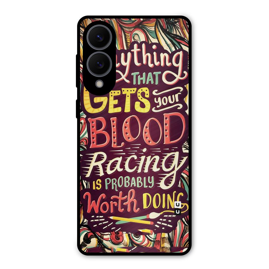 Blood Racing Metal Back Case for Galaxy S25 Edge
