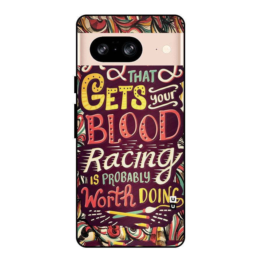 Blood Racing Metal Back Case for Google Pixel 8