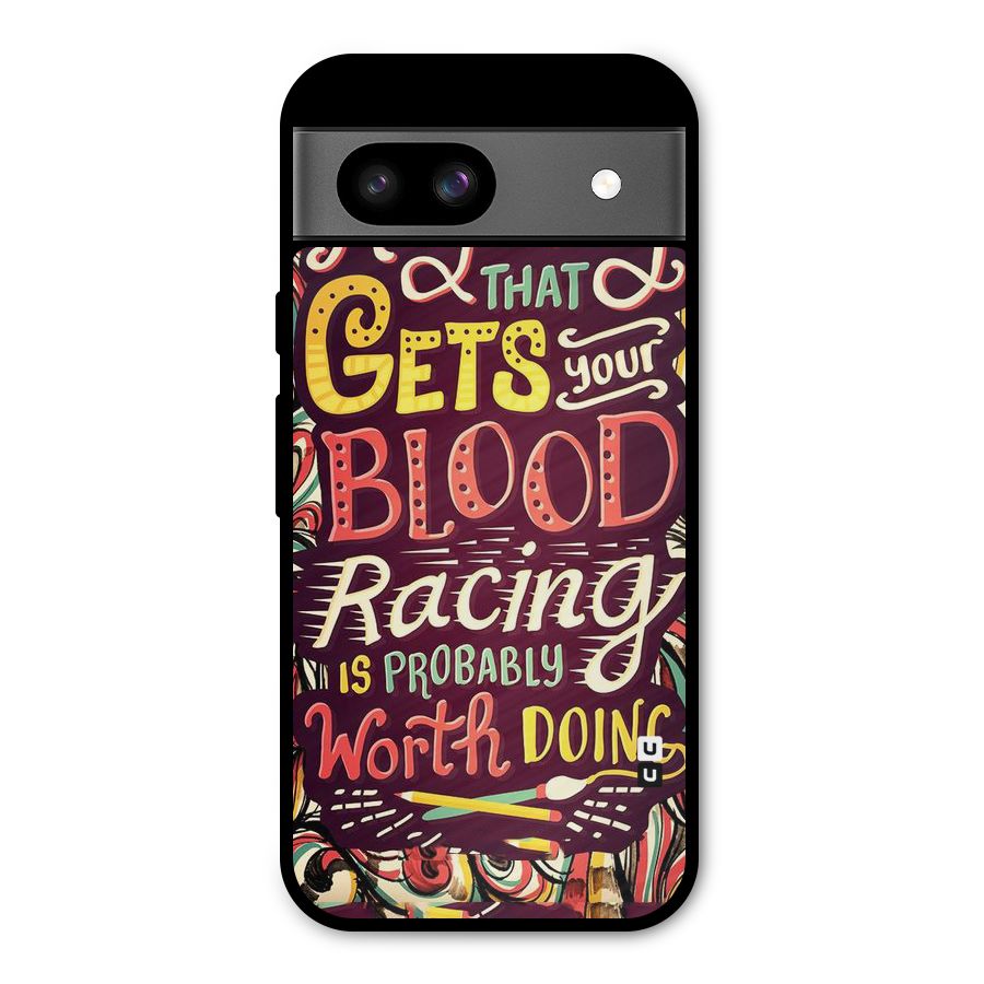 Blood Racing Metal Back Case for Google Pixel 8a