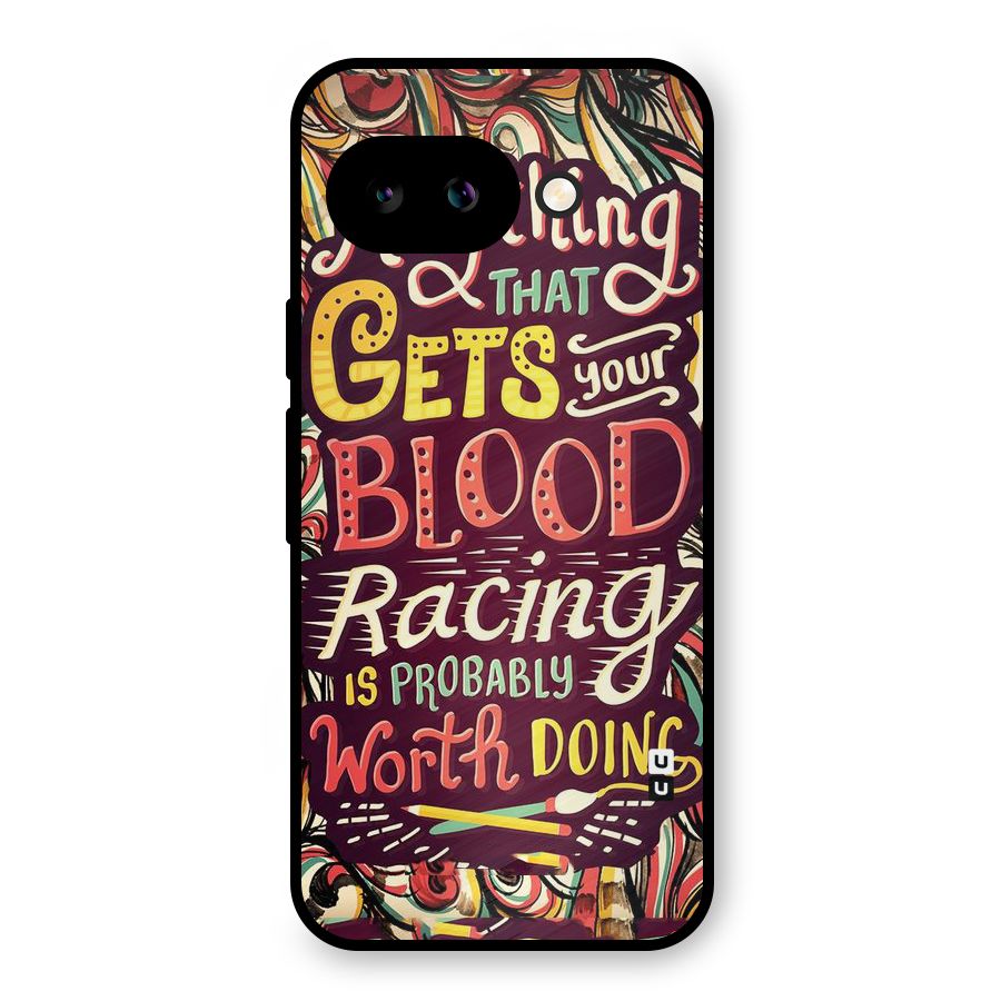 Blood Racing Metal Back Case for Google Pixel 9a