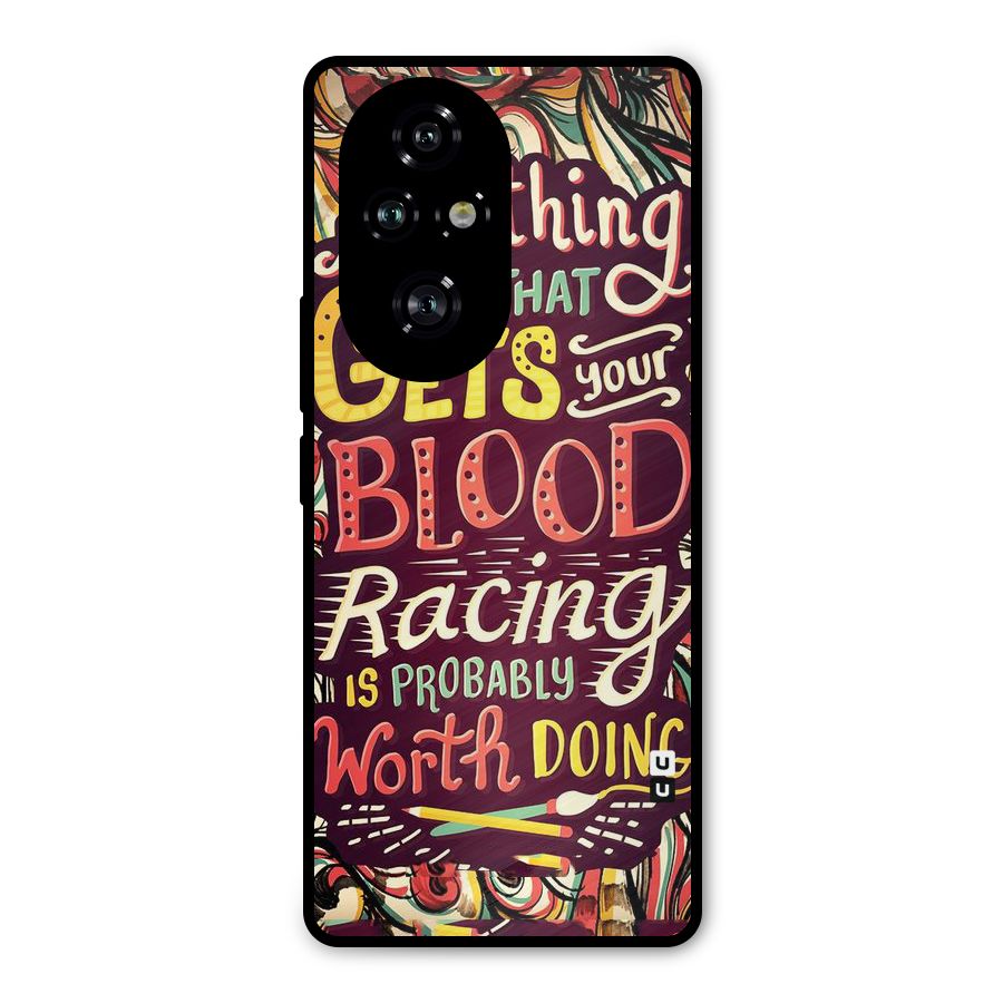 Blood Racing Metal Back Case for Honor 200 Pro