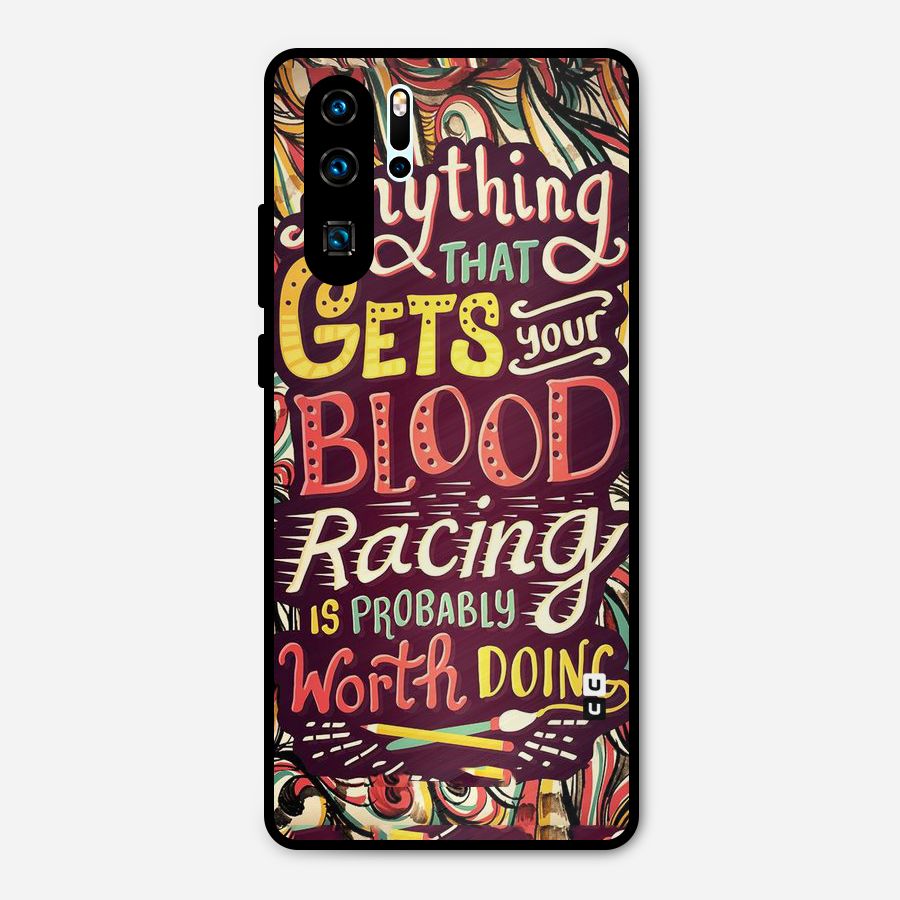 Blood Racing Metal Back Case for Huawei P30 Pro