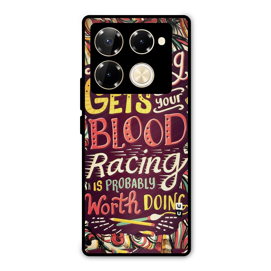 Blood Racing Metal Back Case for Infinix Note 40 Pro Plus