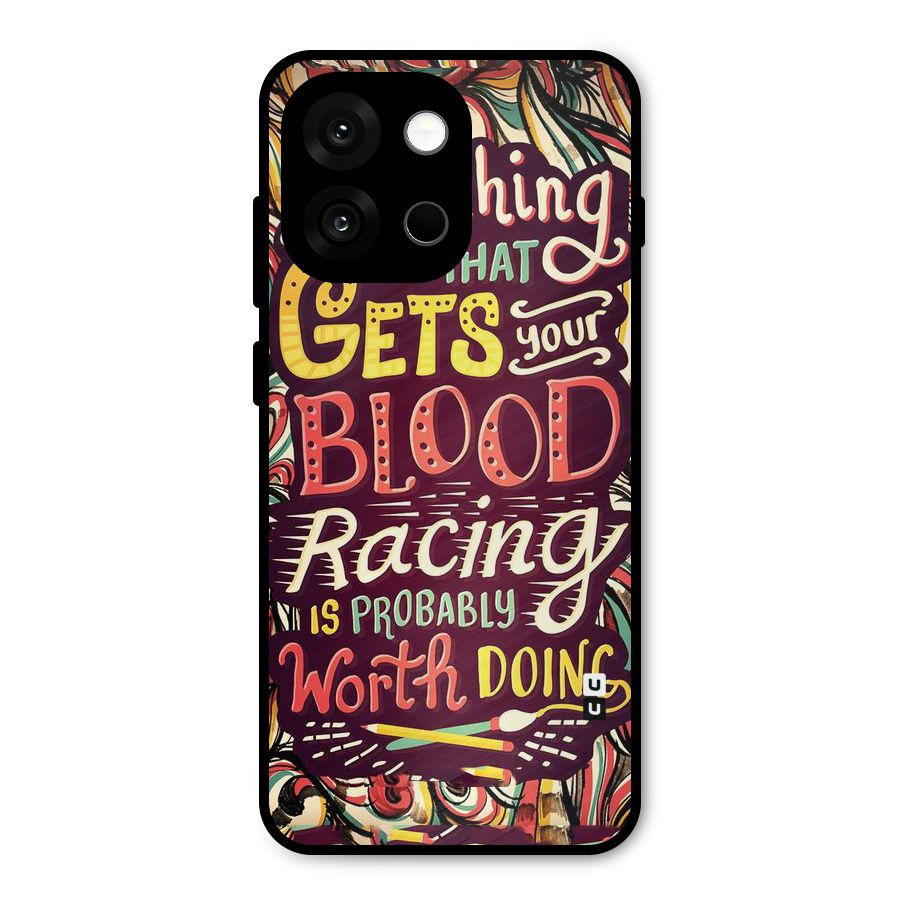 Blood Racing Metal Back Case for OnePlus 13s