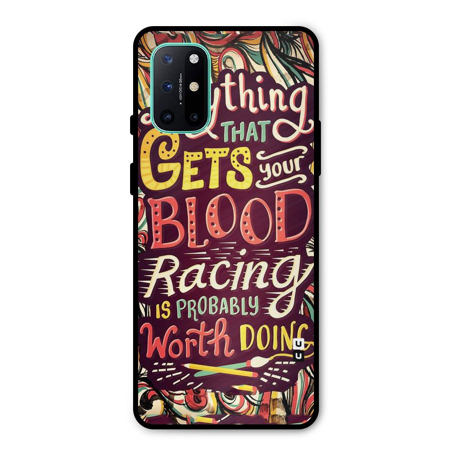 Blood Racing Metal Back Case for OnePlus 8T