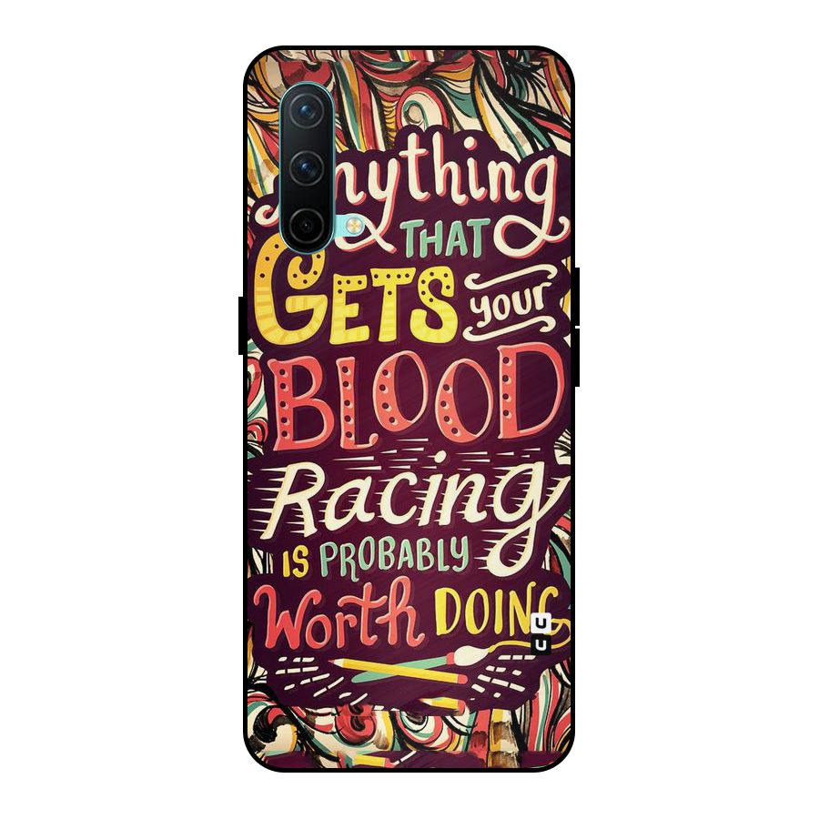 Blood Racing Metal Back Case for OnePlus Nord CE 5G
