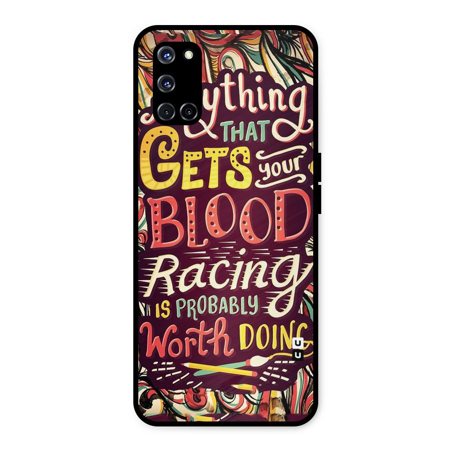 Blood Racing Metal Back Case for Oppo A52