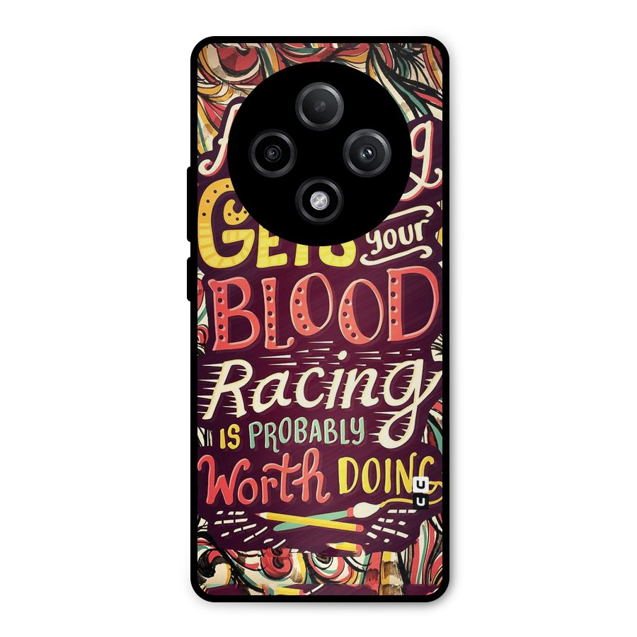 Blood Racing Metal Back Case for Oppo F27 Pro Plus