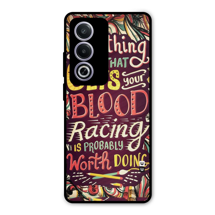 Blood Racing Metal Back Case for Oppo K12x