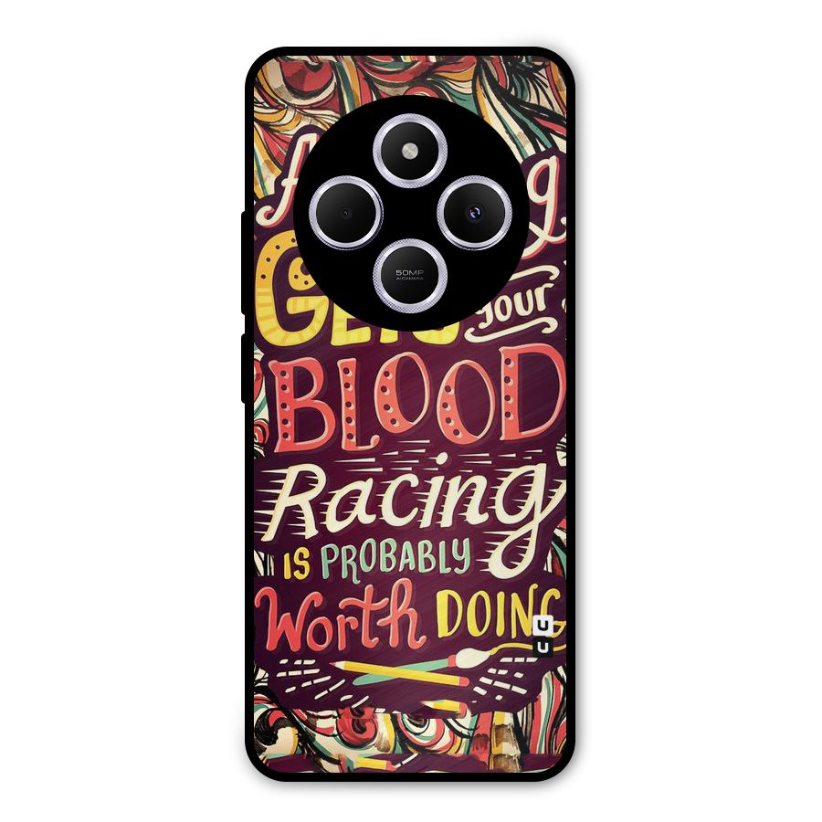 Blood Racing Metal Back Case for Poco C75 5G