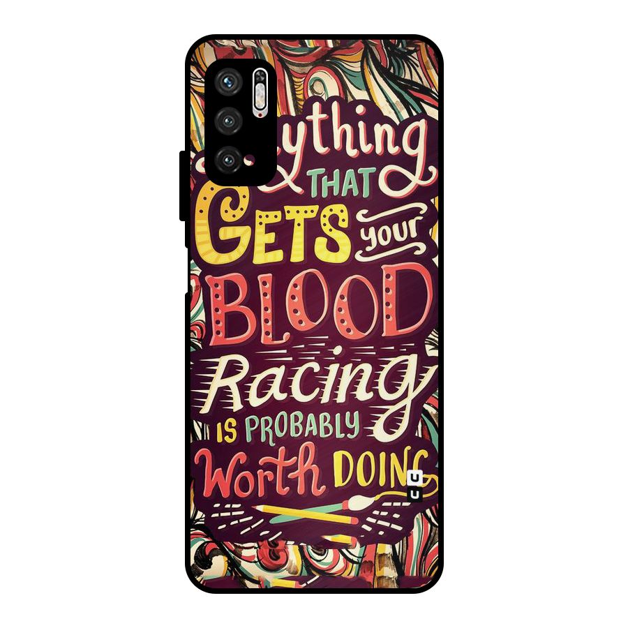 Blood Racing Metal Back Case for Poco M3 Pro 5G