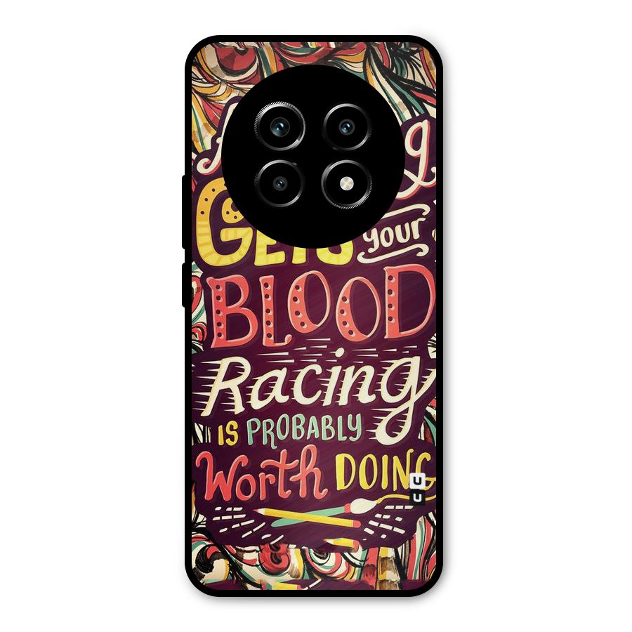 Blood Racing Metal Back Case for Realme 13 Pro