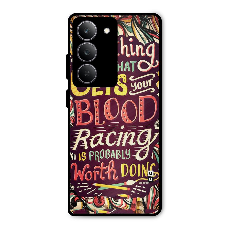 Blood Racing Metal Back Case for Realme 14x