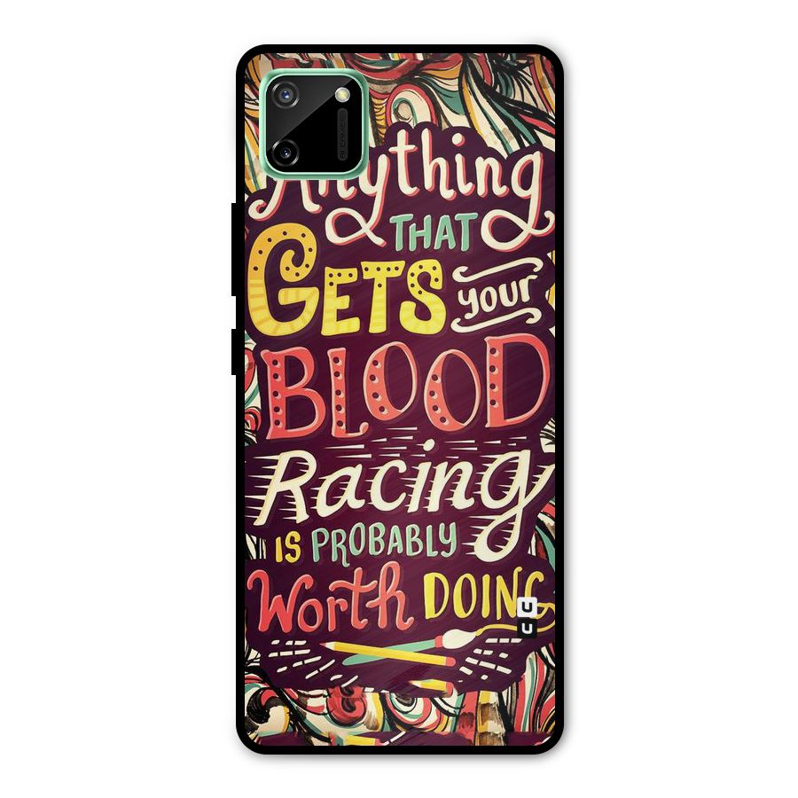 Blood Racing Metal Back Case for Realme C11
