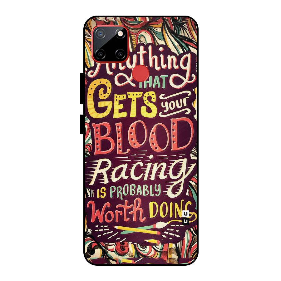 Blood Racing Metal Back Case for Realme C12