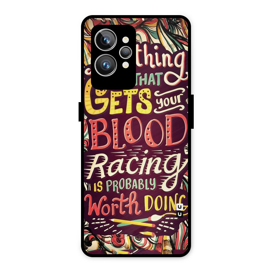 Blood Racing Metal Back Case for Realme GT2 Pro