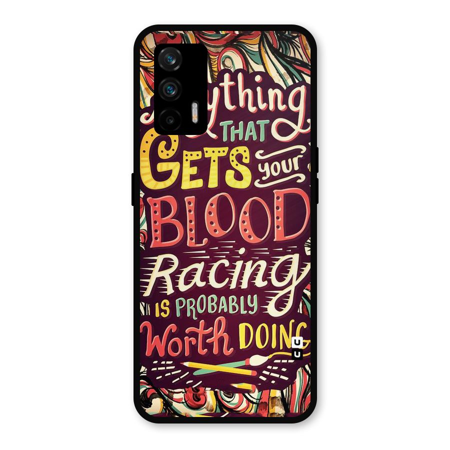 Blood Racing Metal Back Case for Realme GT 5G
