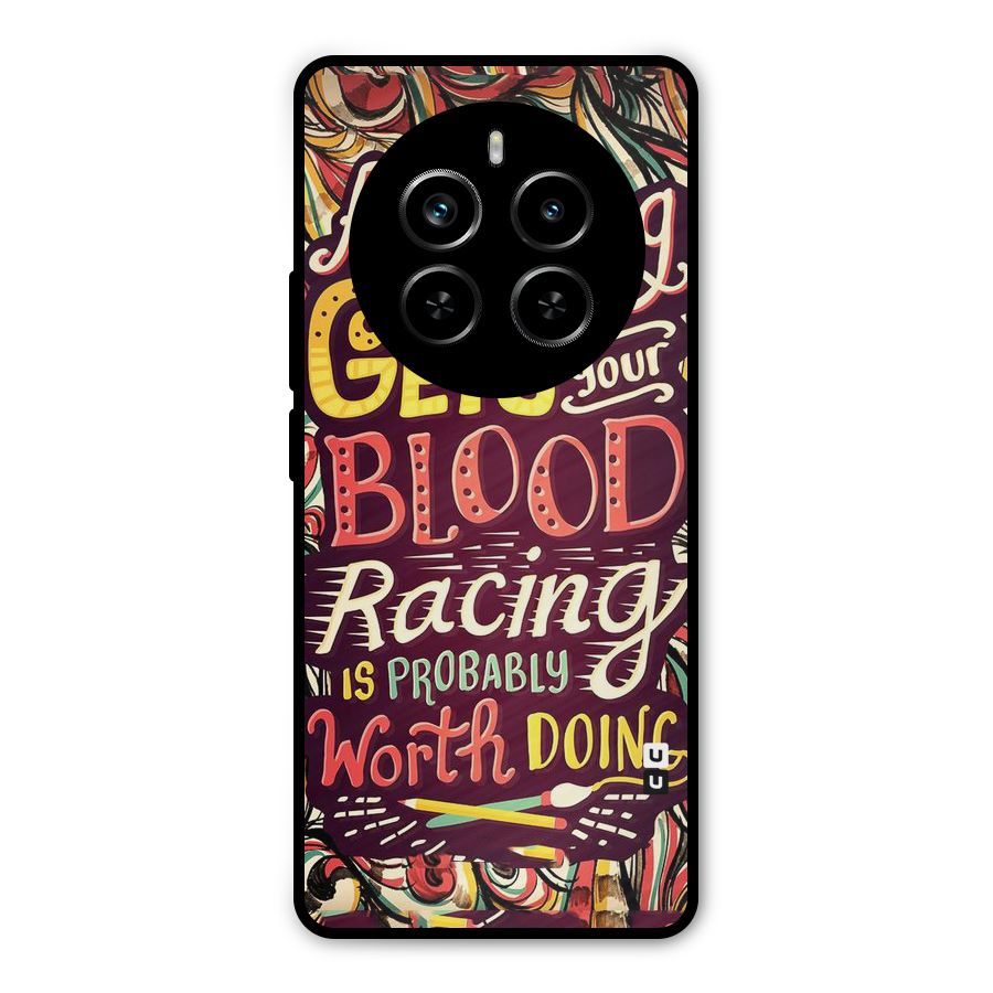 Blood Racing Metal Back Case for Realme P1 Pro