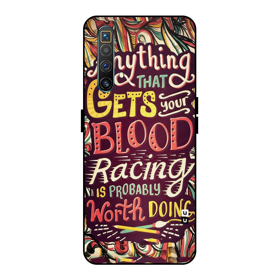 Blood Racing Metal Back Case for Realme X3 SuperZoom