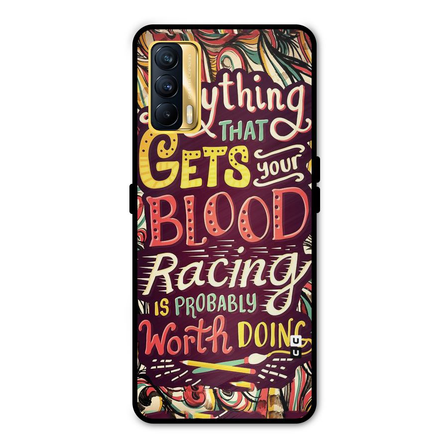 Blood Racing Metal Back Case for Realme X7