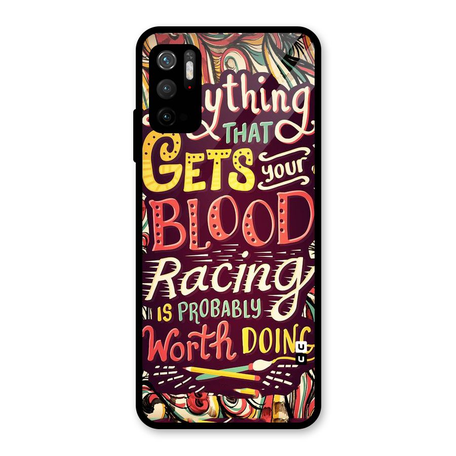 Blood Racing Metal Back Case for Redmi Note 10T 5G