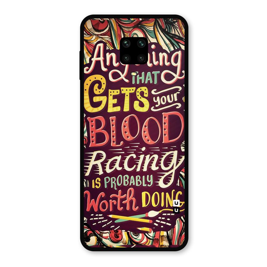 Blood Racing Metal Back Case for Redmi Note 9 Pro