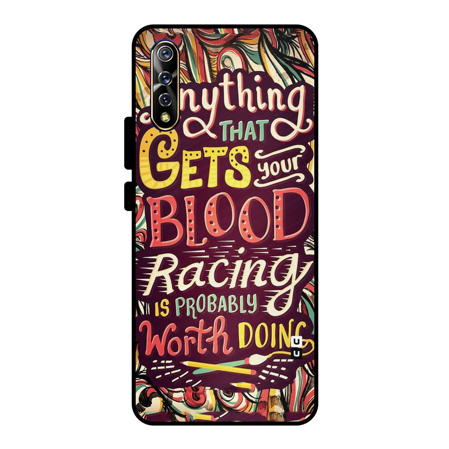 Blood Racing Metal Back Case for Vivo S1