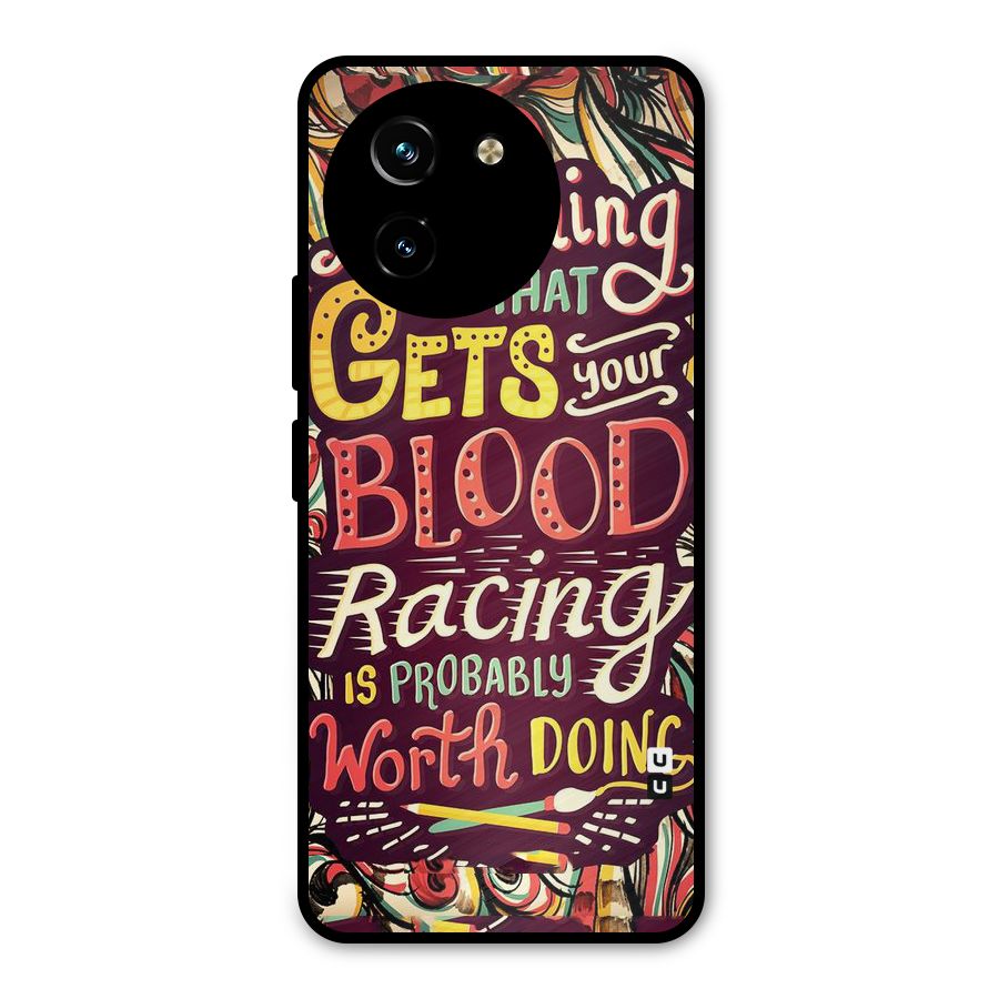 Blood Racing Metal Back Case for Vivo T3x