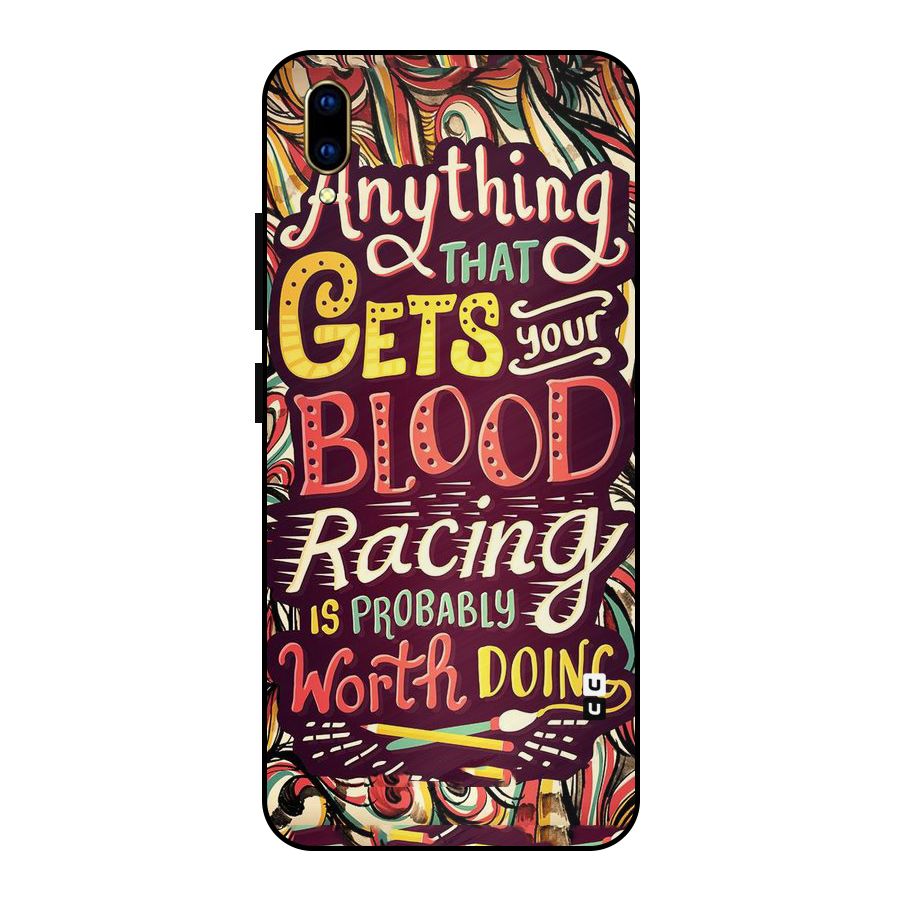 Blood Racing Metal Back Case for Vivo V11 Pro