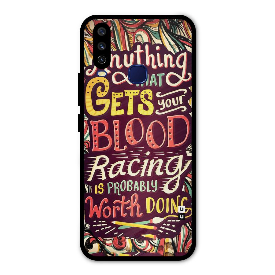 Blood Racing Metal Back Case for Vivo V17