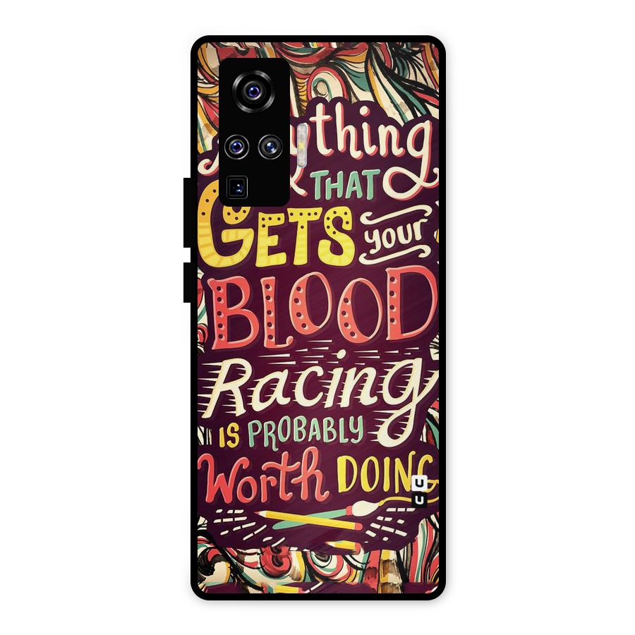 Blood Racing Metal Back Case for Vivo X50 Pro