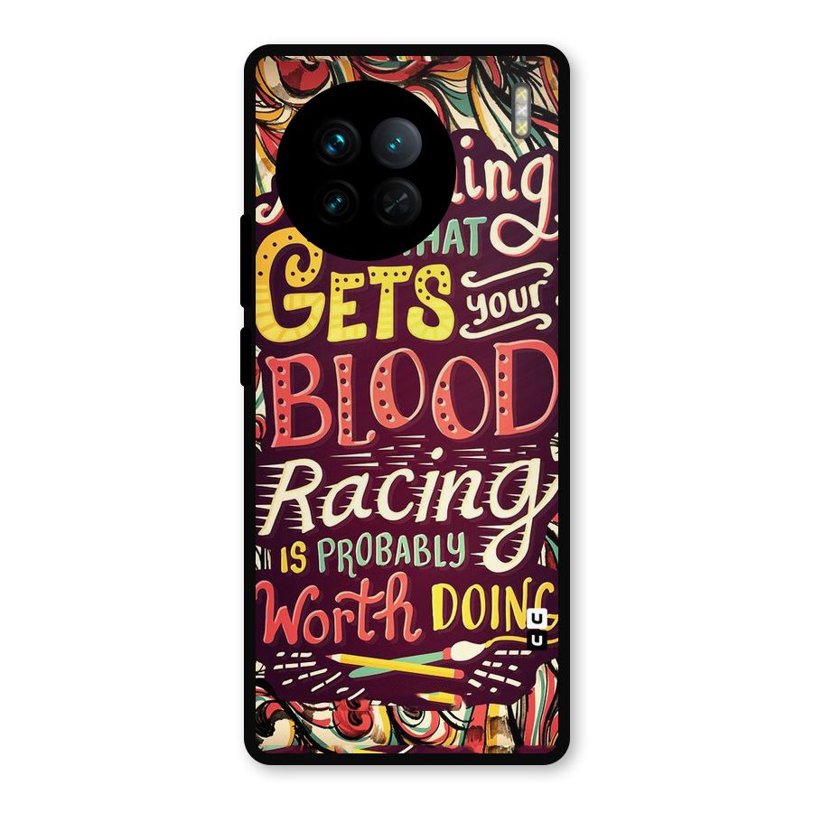 Blood Racing Metal Back Case for Vivo X90