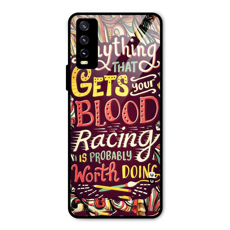 Blood Racing Metal Back Case for Vivo Y20