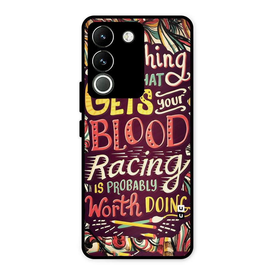 Blood Racing Metal Back Case for Vivo Y200
