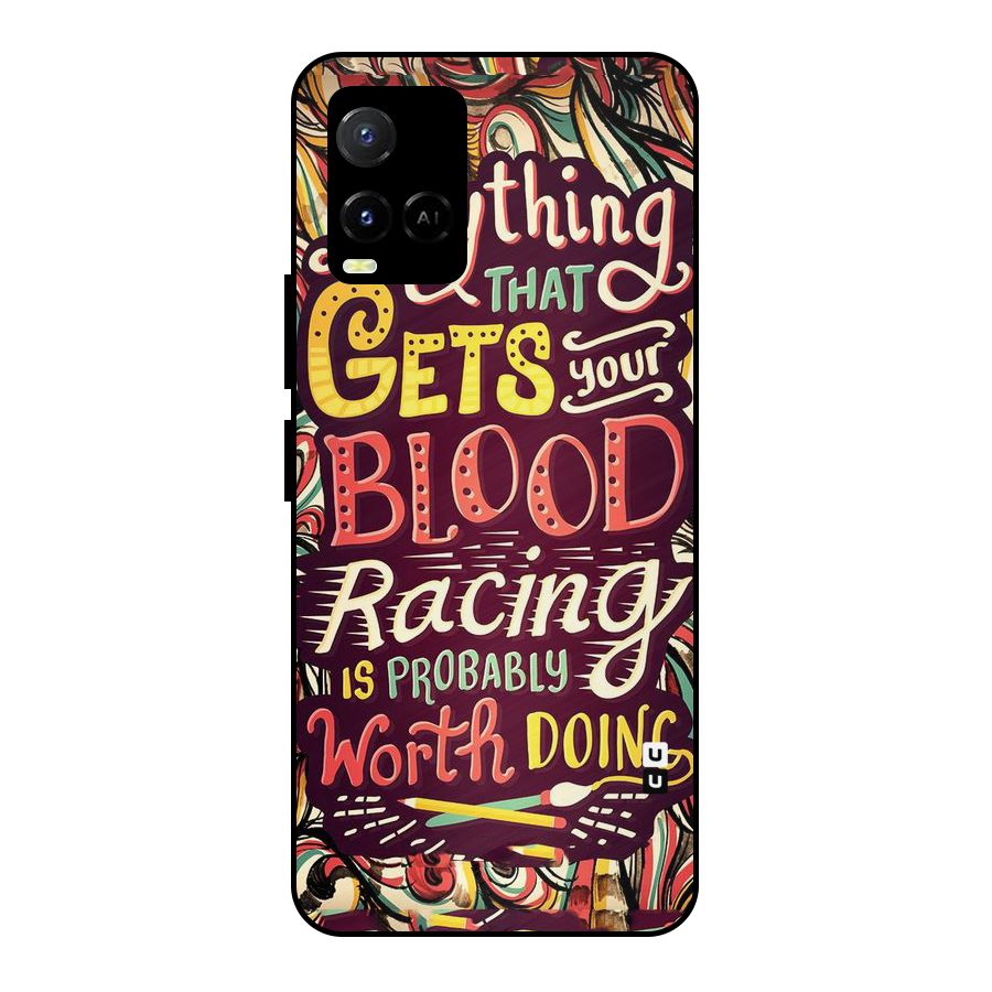 Blood Racing Metal Back Case for Vivo Y21T