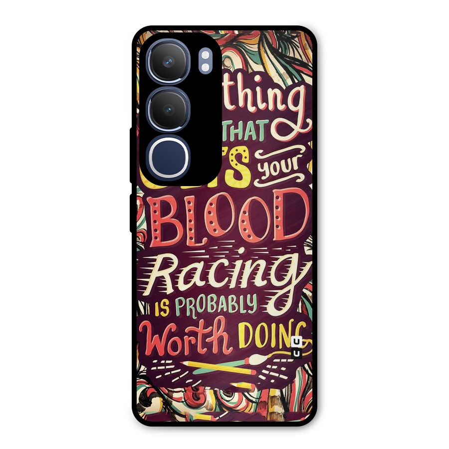 Blood Racing Metal Back Case for Vivo Y29